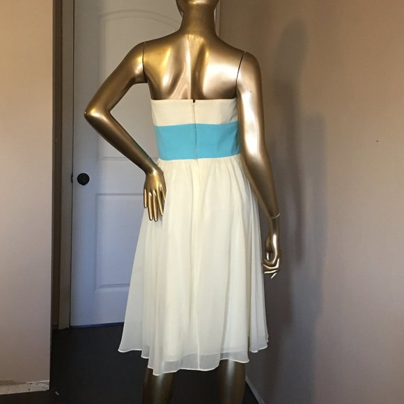 ALFRED ANGELO "Modern Fit" Butter Yellow strapless dress - Picture 6 of 10